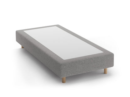 Whale Bed Base — Light Grey / Natural Beech Wood