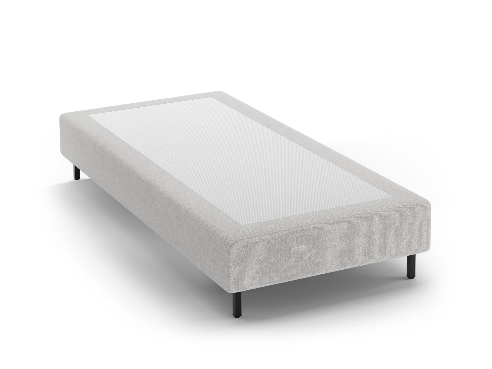 Whale Bed Base — Silver / Black Metal