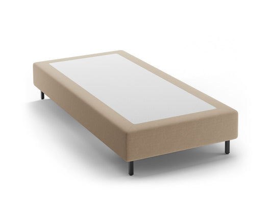 Whale Bed Base — Beige / Black Metal