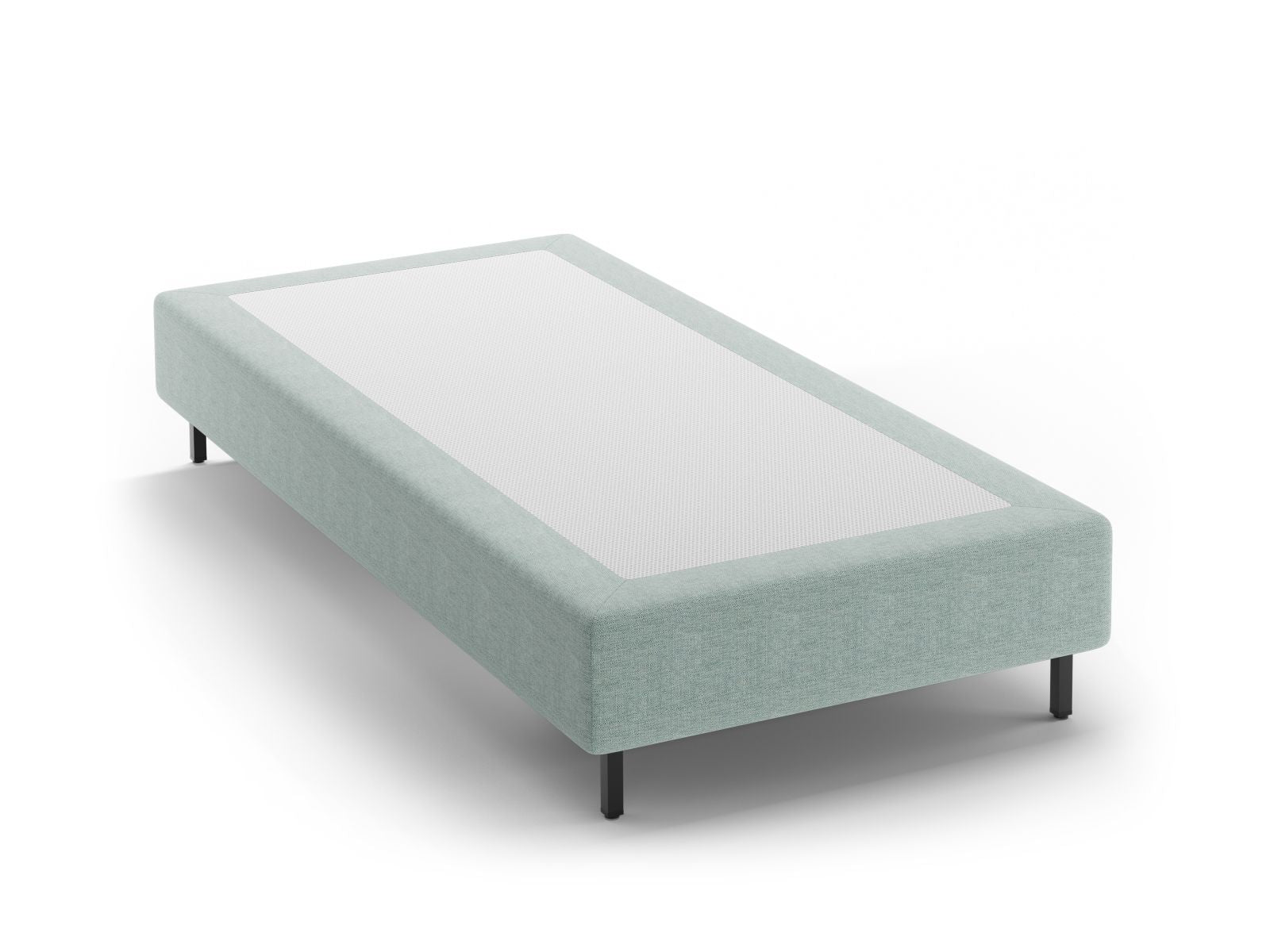 Whale Bed Base — Mint / Black Metal