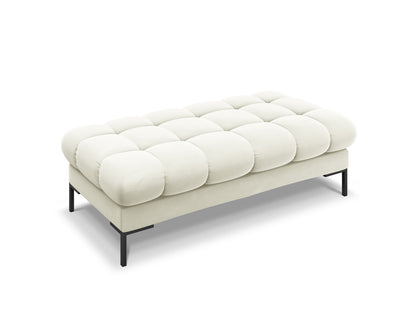 Sitzbank Samt Schwarz Mamaia — Light Beige