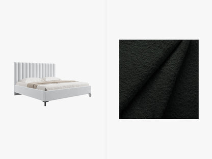 Bett Bouclé Beige Allison — Black