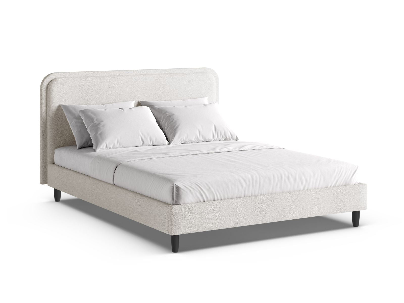 Aveline Bed With Headboard — White