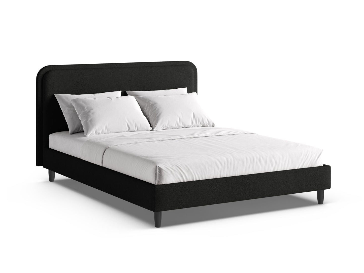 Bett Bouclé Beige Aveline — Black