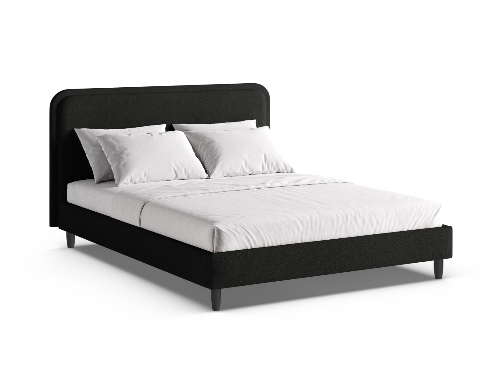 Aveline Bed With Headboard — Black