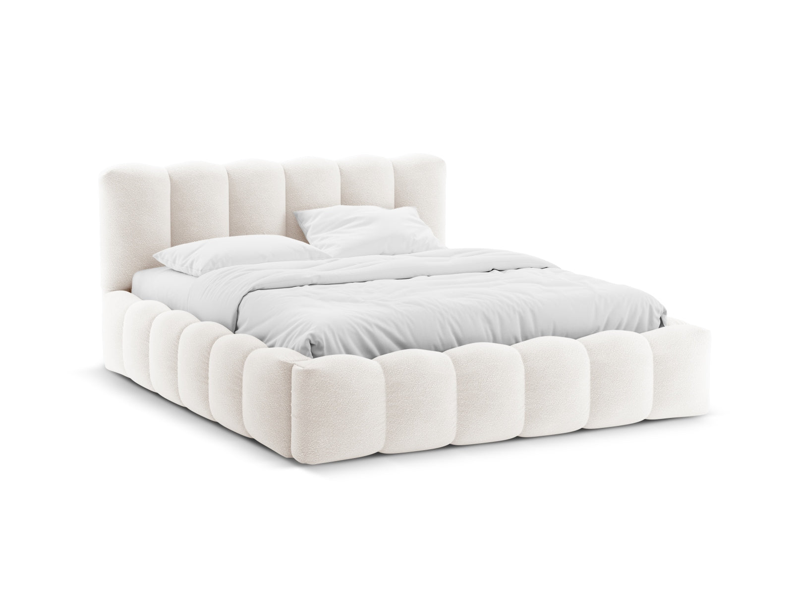 Lupine Storage Bed With Headboard — White