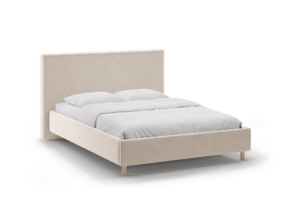 Bett Samt Almond Beige Eloise — Ivory