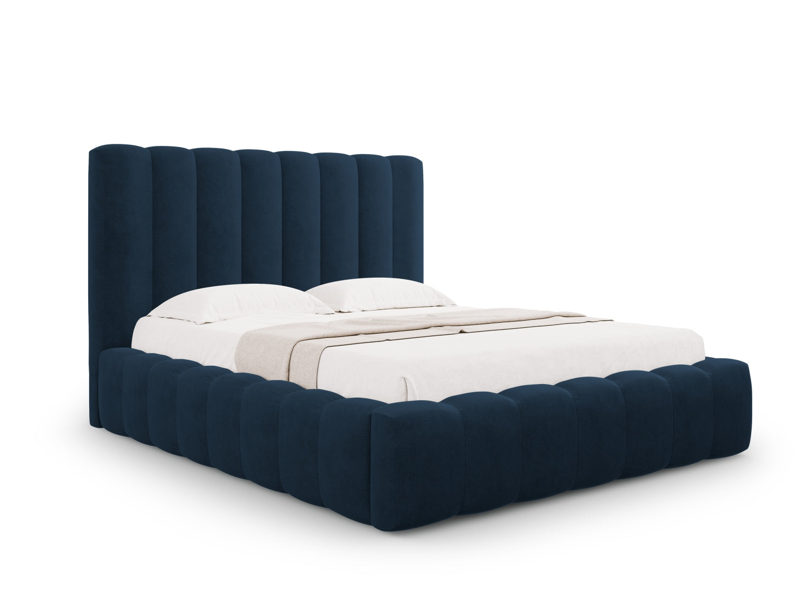 Kelp Storage Bed With Headboard — Royal Blue