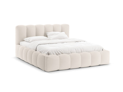 Bett Strukturstoff Anthrazit Lupine — Light Beige