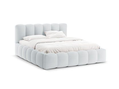 Bett Strukturstoff Anthrazit Lupine — Light Grey
