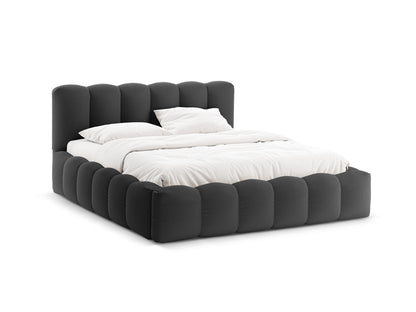 Bett Strukturstoff Anthrazit Lupine — Anthracite