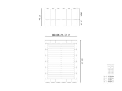 Bett Strukturstoff Anthrazit Lupine — Ansicht 6