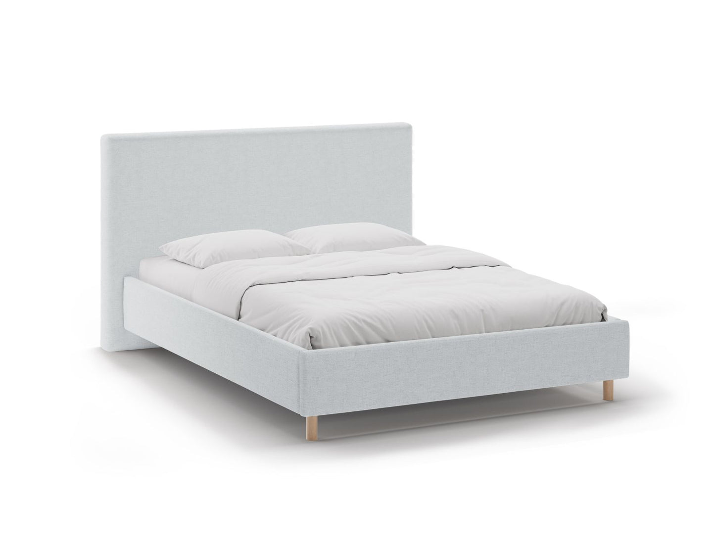 Bett Strukturstoff Anthrazit Eloise — Light Grey