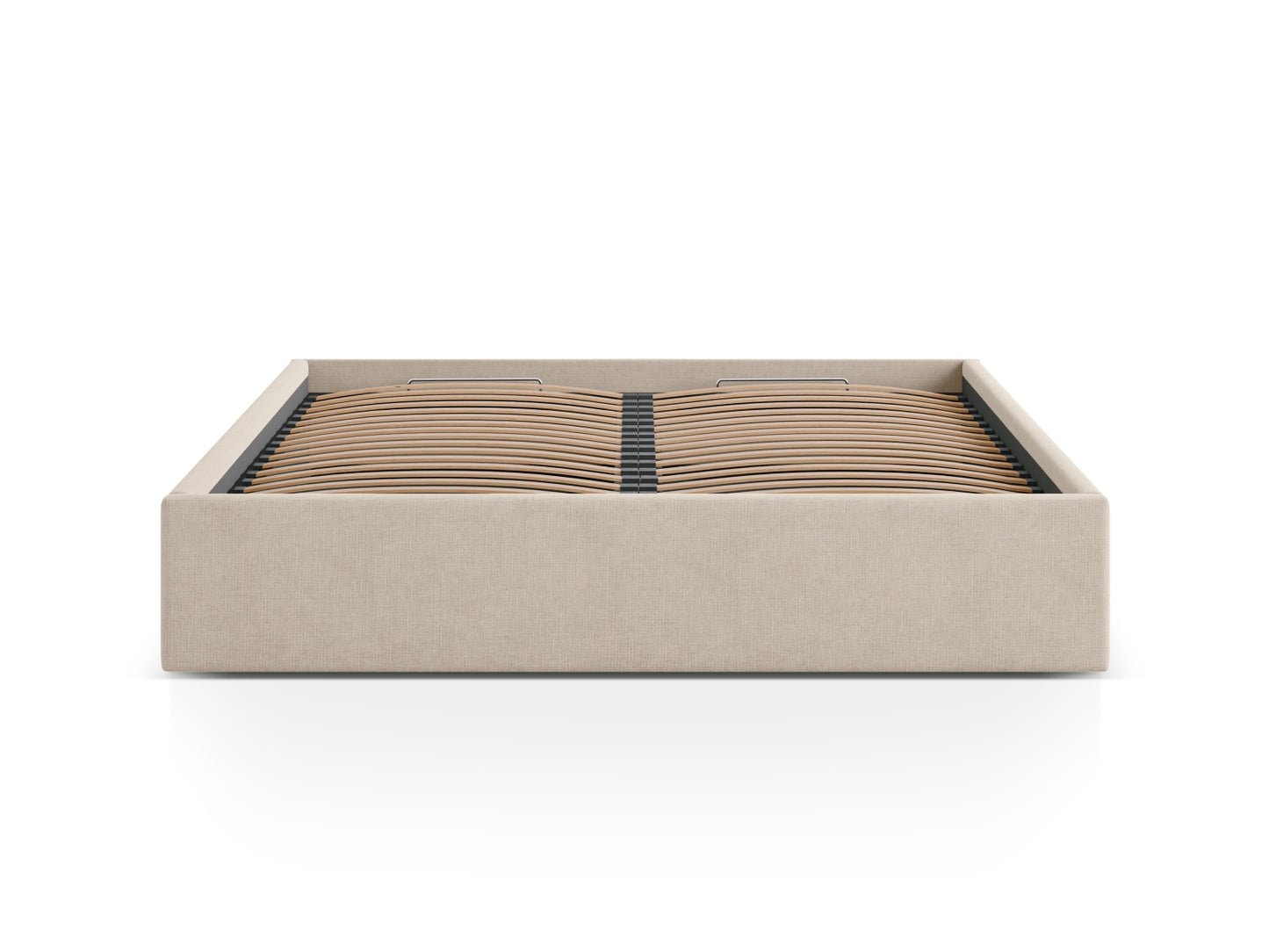 Bett Strukturstoff Anthrazit Susan — Cappuccino