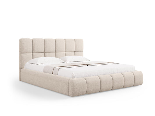 Bellis Storage Bed With Headboard — Beige