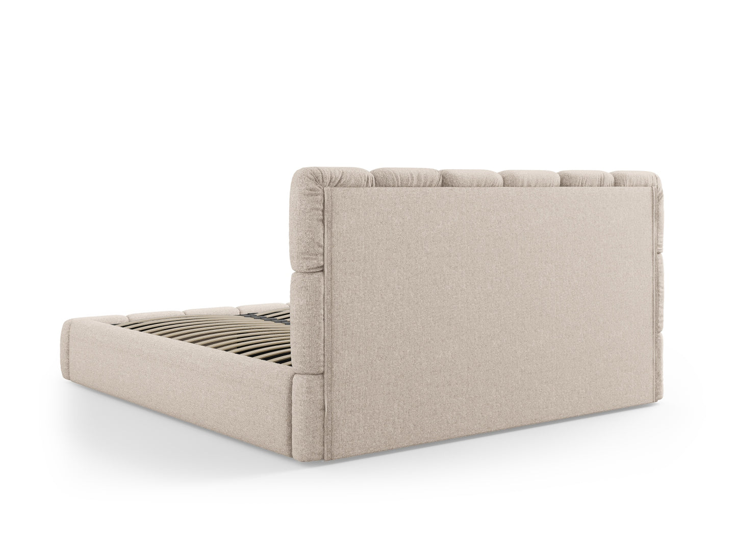 Bett Chenille Beige Bellis — Ansicht 4