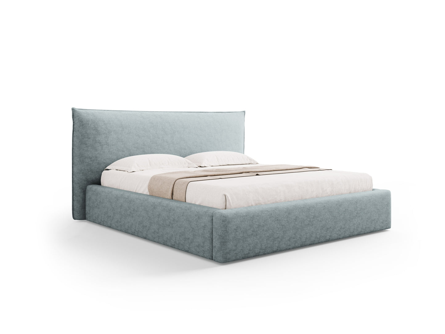 Bett Chenille Dark Blue Kaelle — Light Blue