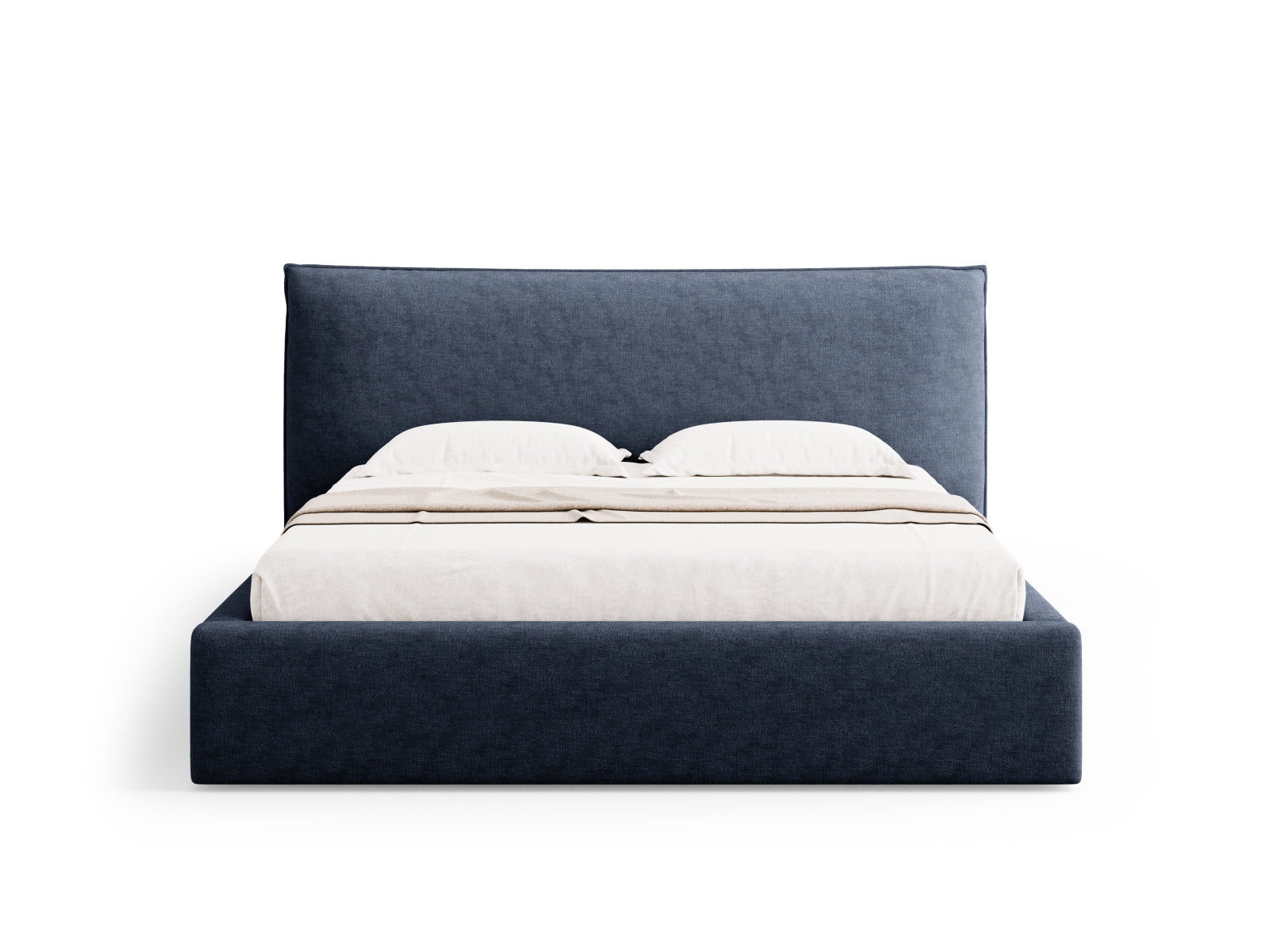 Bett Chenille Dark Blue Kaelle — Detailansicht