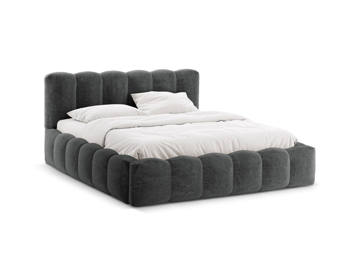 Bett Chenille Beige Lupine — Dark Grey