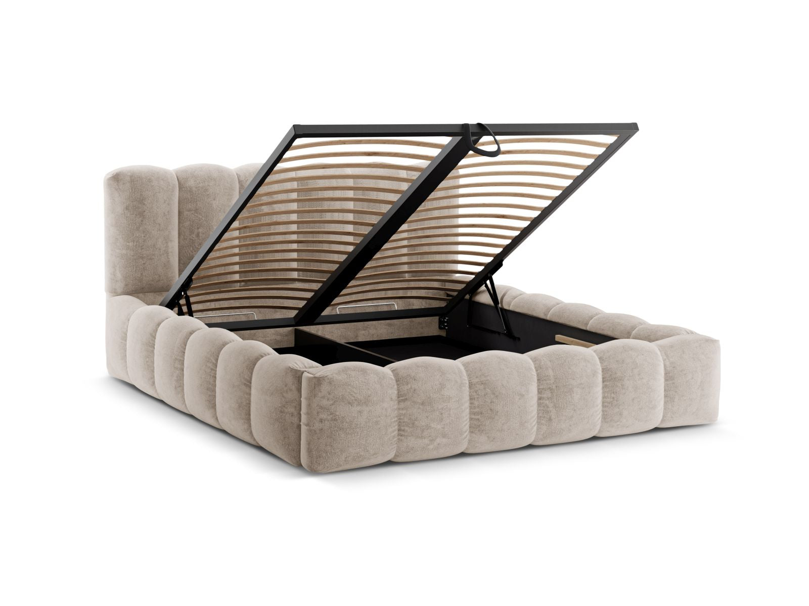 Bett Chenille Beige Lupine — Maße und Details