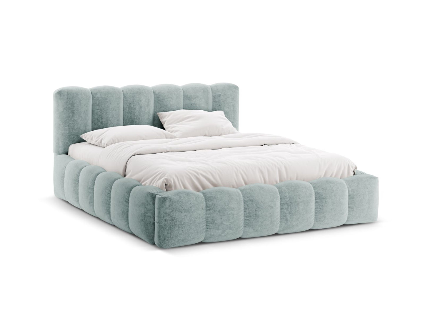 Bett Chenille Beige Lupine — Light Blue