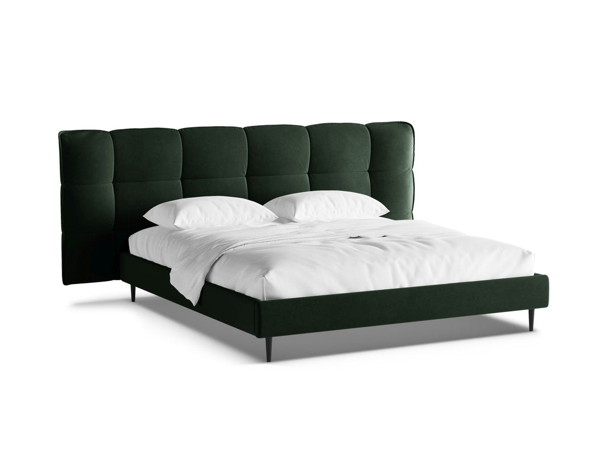 Eric Storage Bed With Headboard — Bottle Green
