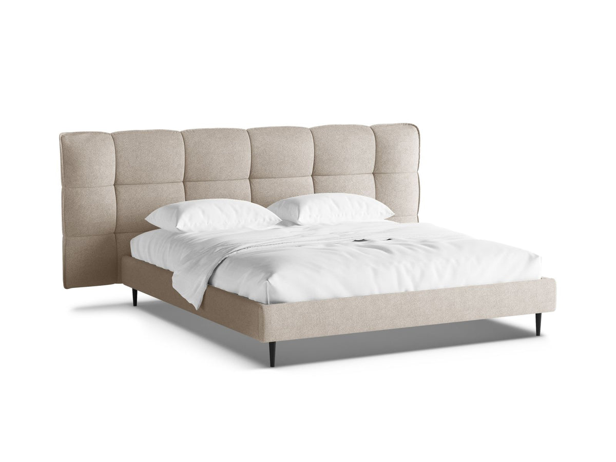 Eric Storage Bed With Headboard — Dark Beige