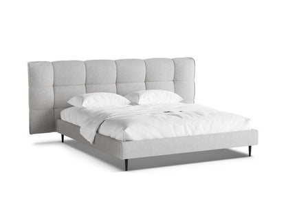 Bett Bouclé Brick Eric — Light Grey