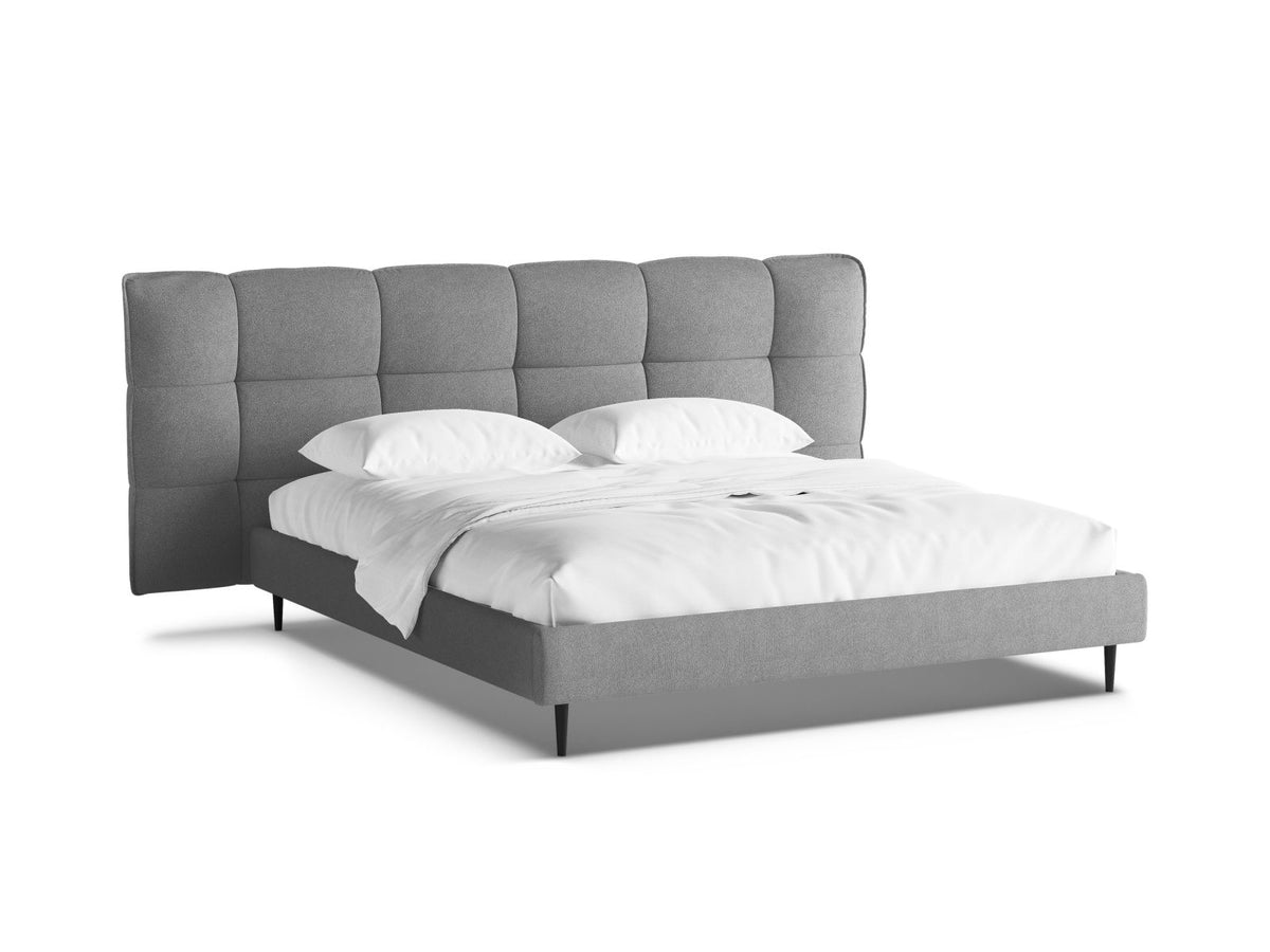 Eric Storage Bed With Headboard — Dark Grey
