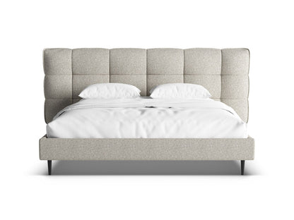 Bett Strukturstoff Beige Melange Eric — Detailansicht