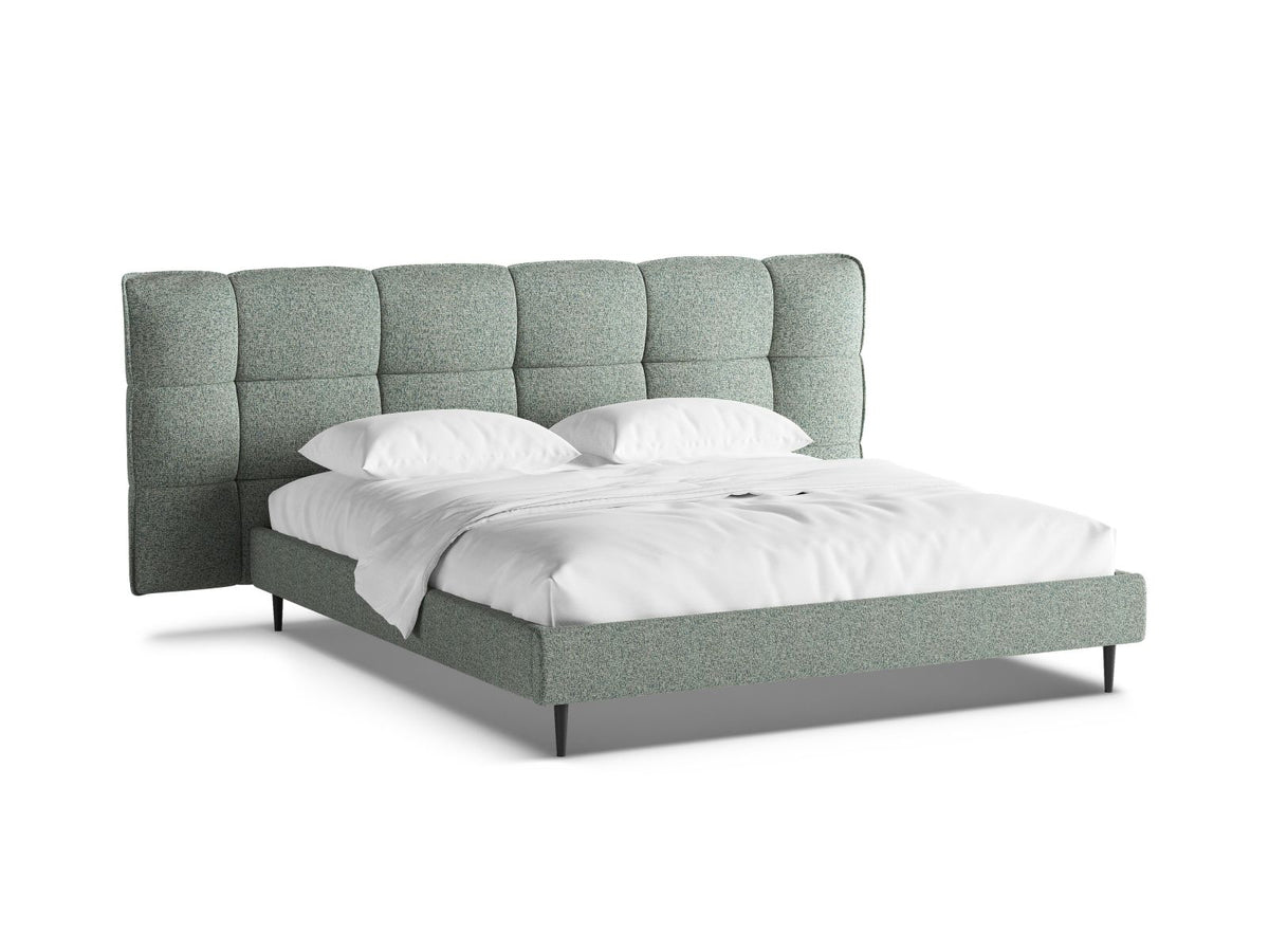 Eric Storage Bed With Headboard — Moss Green Melange
