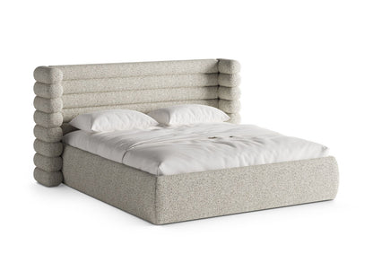 Bett Strukturstoff Beige Melange Mount — Beige Melange