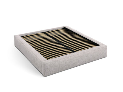 Bett Strukturstoff Beige Melange Simon — Ansicht 4