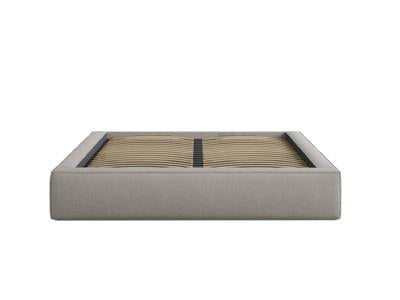 Bett Bouclé Dunkelbeige Simon — Dark Beige