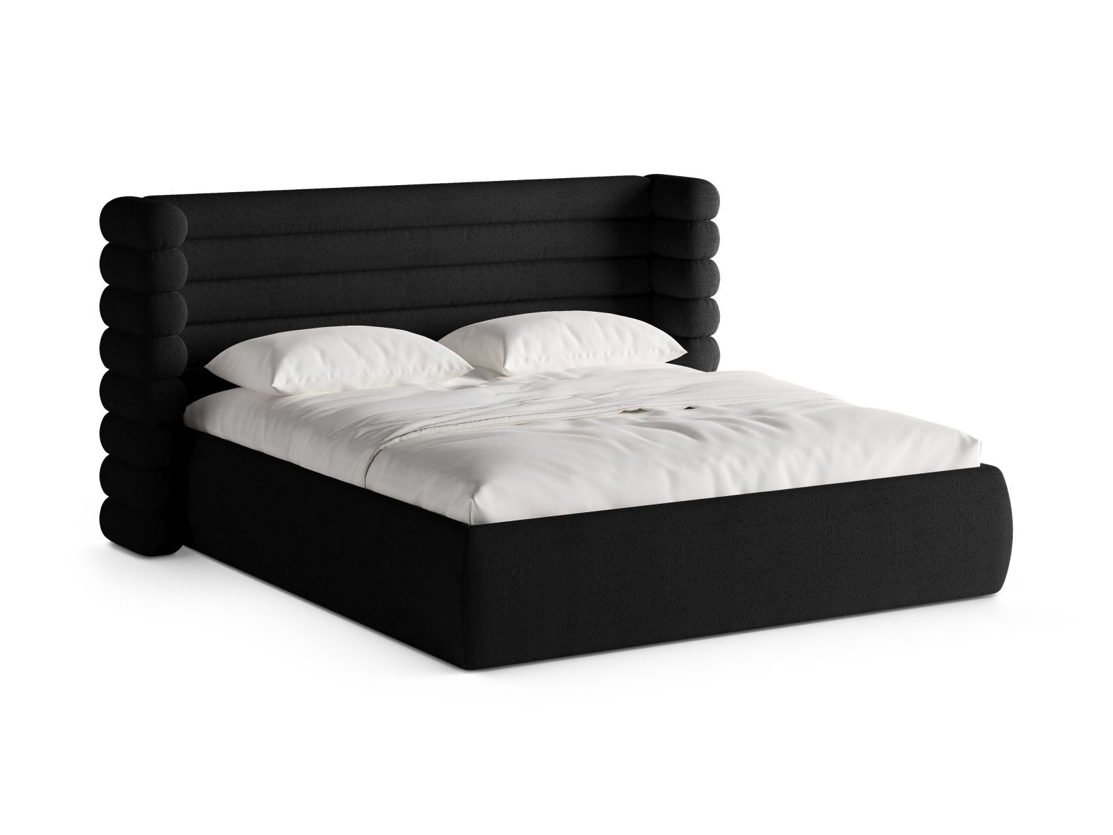 Bett Bouclé Schwarz Mount — Black