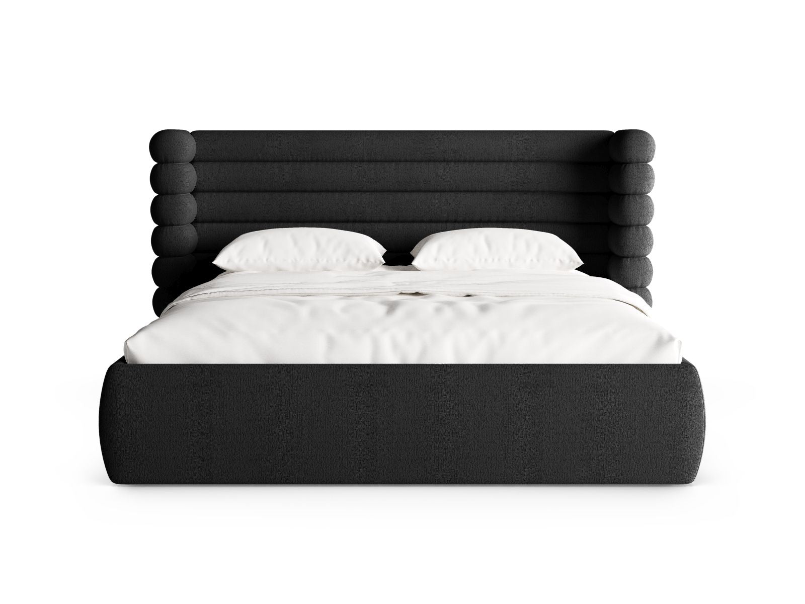 Bett Bouclé Schwarz Mount — Detailansicht