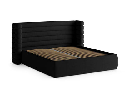 Bett Bouclé Schwarz Mount — Maße und Details