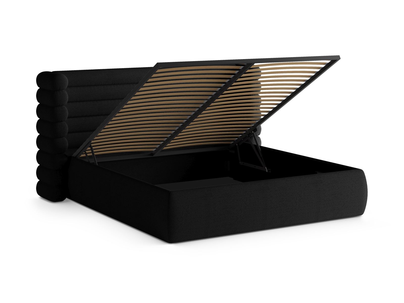 Bett Bouclé Schwarz Mount — Ansicht 4