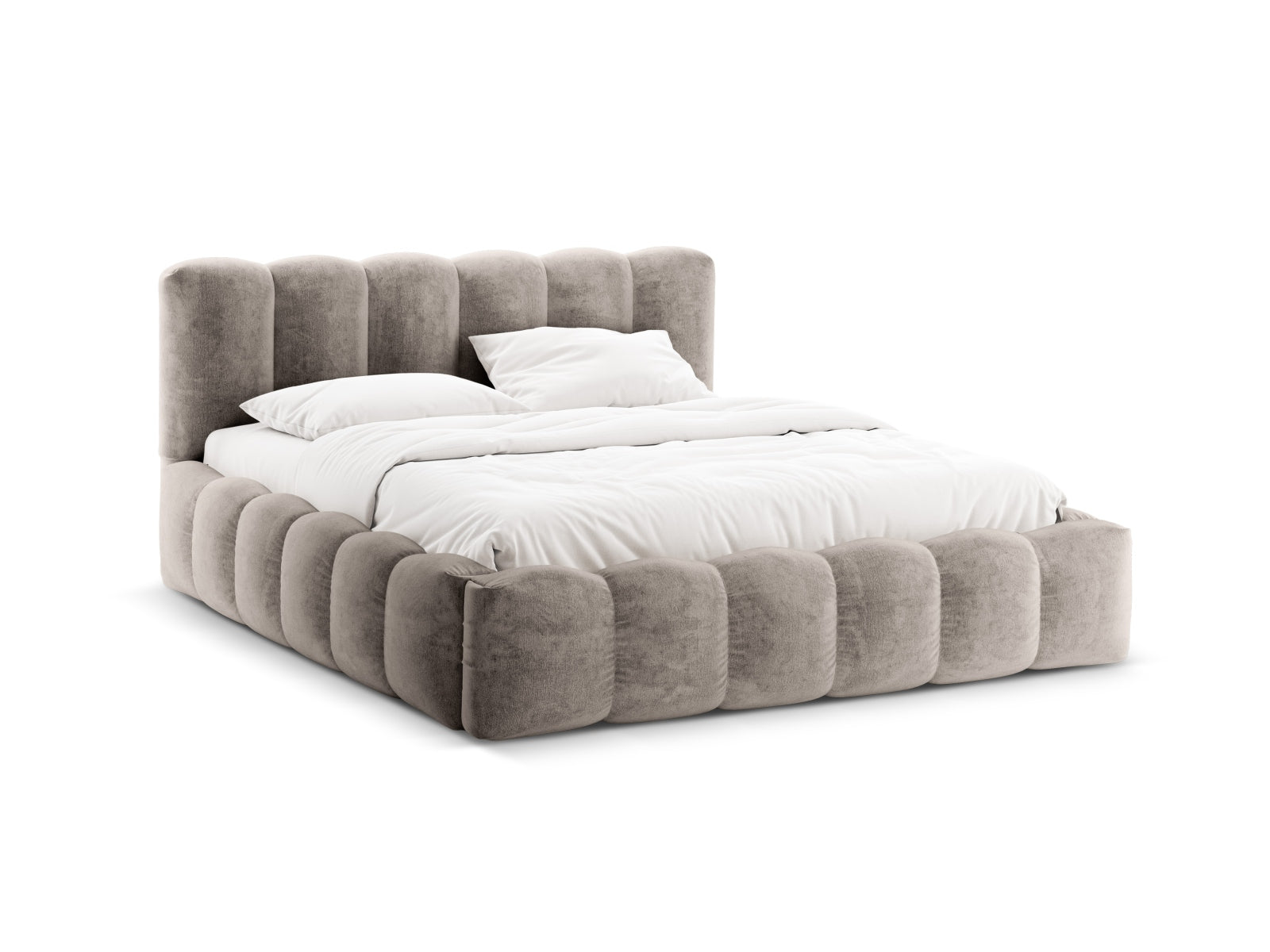 Lupine Storage Bed With Headboard — Cappuccino