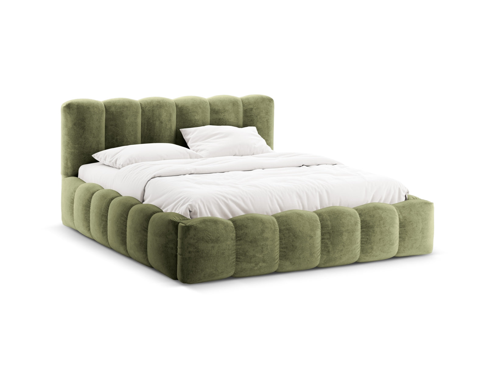 Lupine Storage Bed With Headboard — Light Green