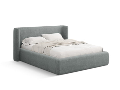 Bett Strukturstoff Schwarz Jolene — Dark Grey