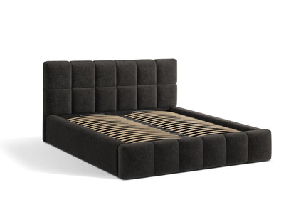 Bett Chenille Anthrazit Bellis — Detailansicht