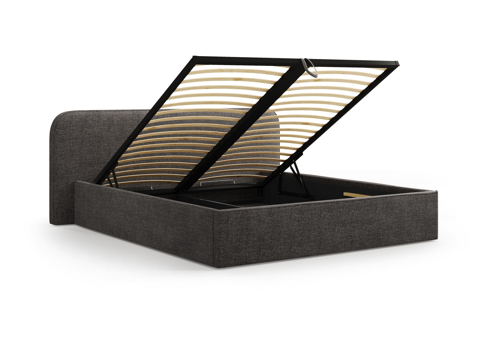 Bett Bouclé Anthrazit Elizabeth — Ansicht 4