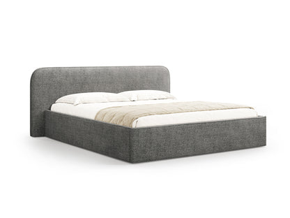 Bett Bouclé Anthrazit Elizabeth — Graphite