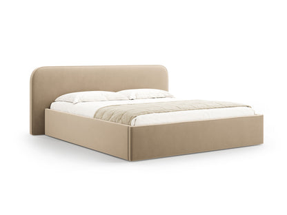 Bett Samt Schwarz Elizabeth — Sand