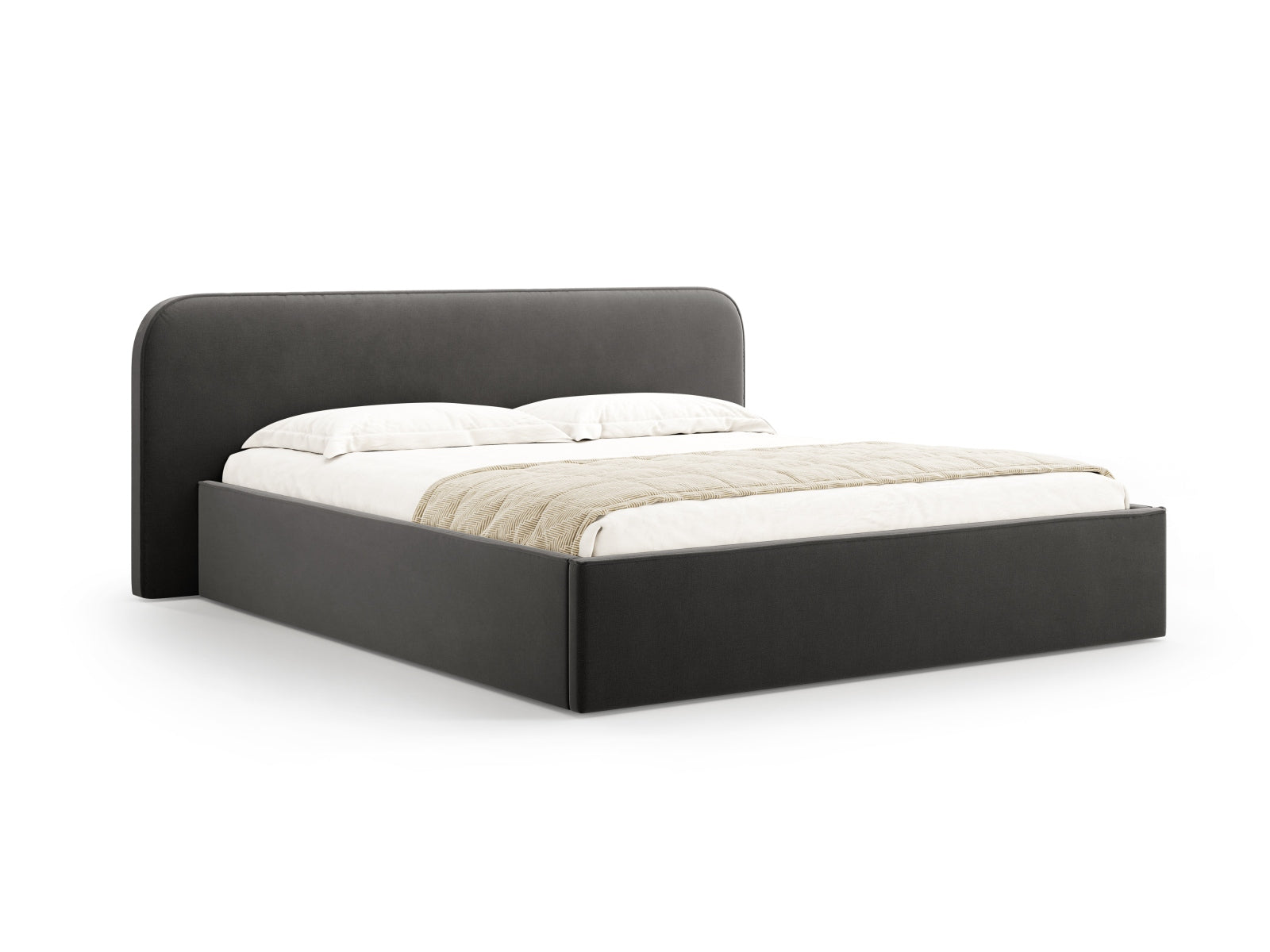 Bett Samt Schwarz Elizabeth — Black