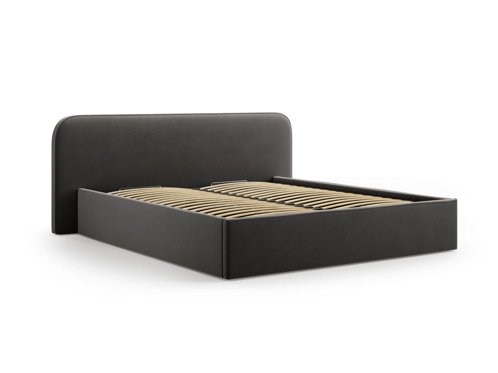 Bett Samt Schwarz Elizabeth — Maße und Details