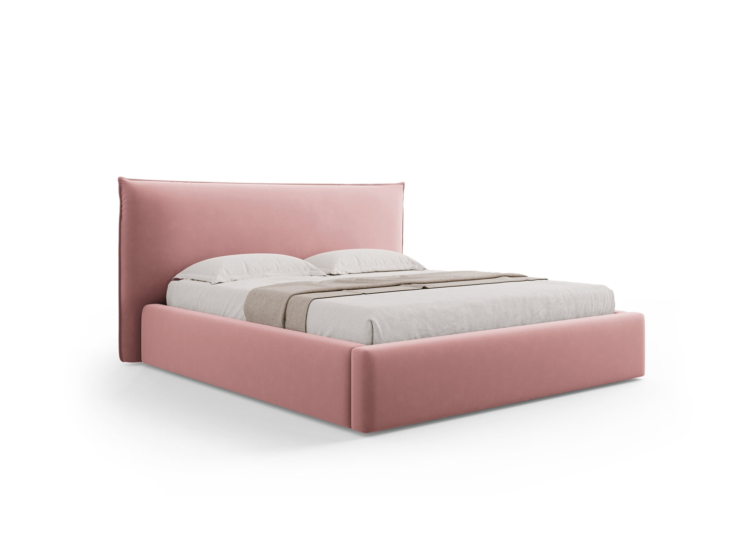 Bett Samt Schwarz Kaelle — Pink