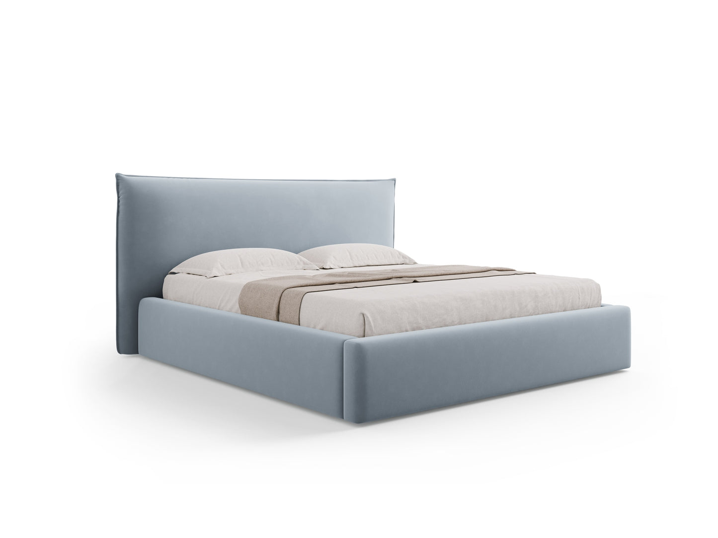 Bett Samt Schwarz Kaelle — Light Blue