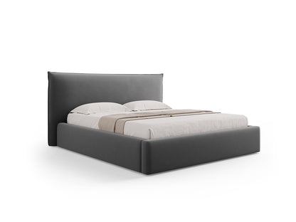 Bett Samt Schwarz Kaelle — Grey